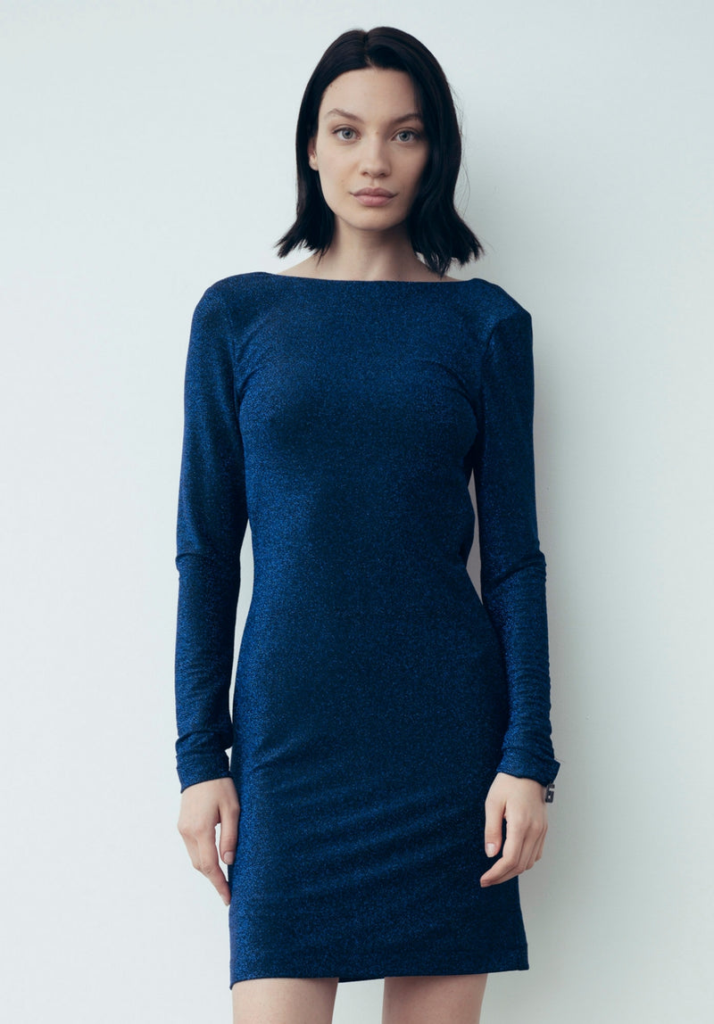 Abito Corto In Jersey Lurex Blu - Gaëlle Paris

SKU: GBDM20194-V1