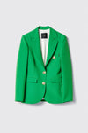 Giacca monopetto sfiancata in cady • Verde - Gaëlle Paris
