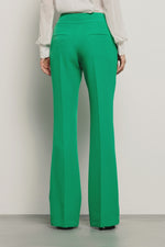 Pantalone a trombetta in cady • Verde - Gaëlle Paris
