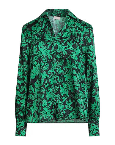 Liu jo blusa fantasia nera e verde