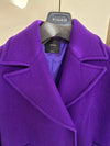 PINKO cappotto medio lungo viola in lana