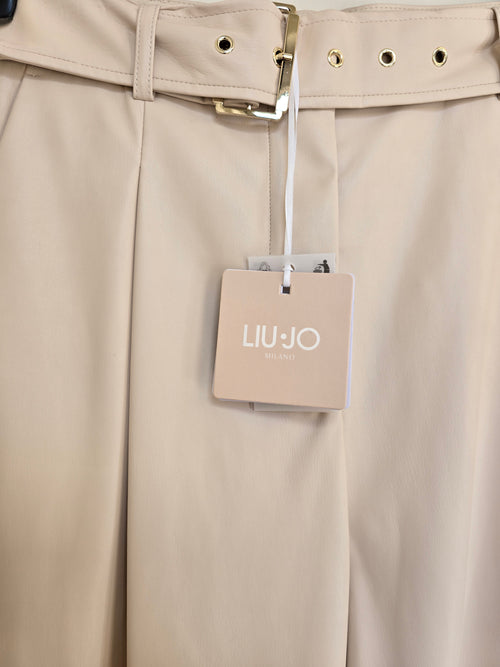 LIU.JO Pantalone bermuda spalma in simil pelle