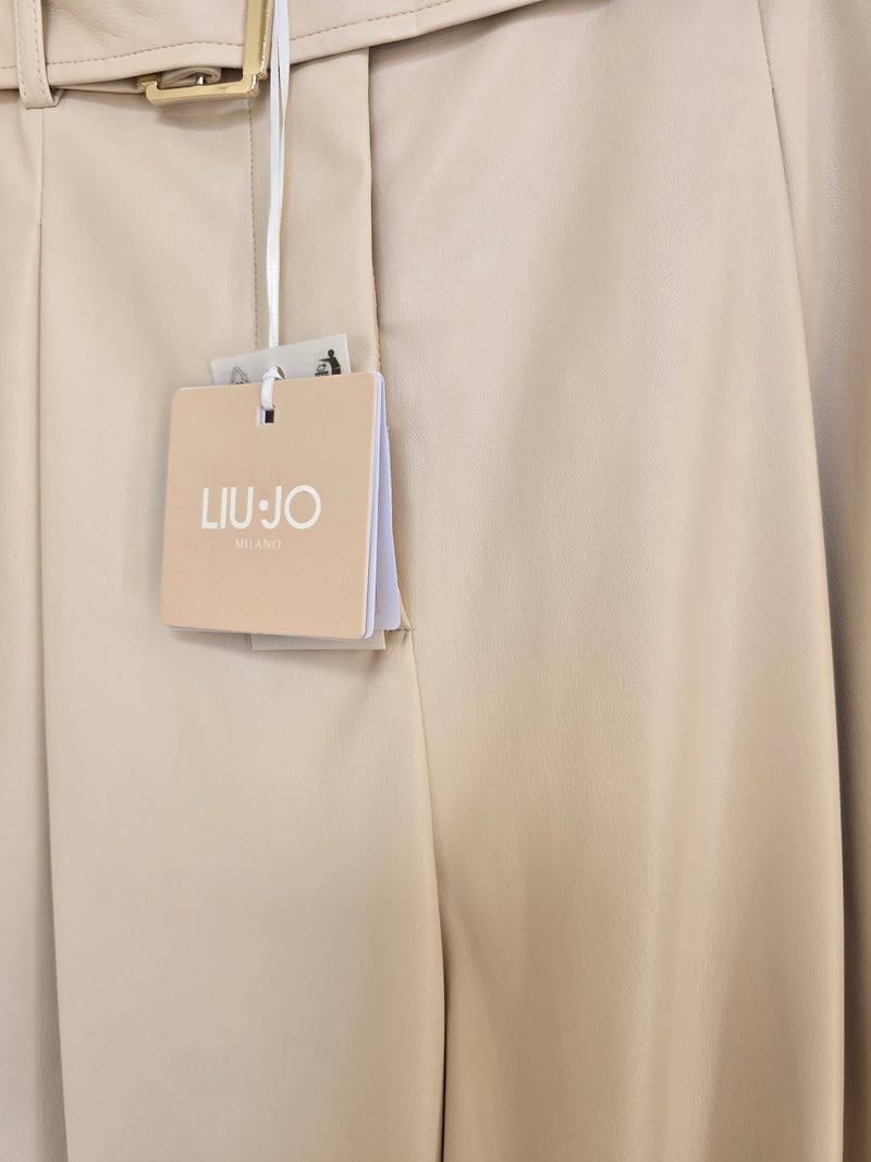 LIU.JO Pantalone bermuda spalma in simil pelle