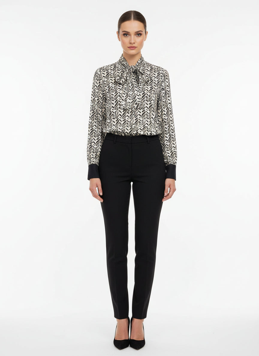 Liu Jo Camicia Bianca Con Fiocco Liu Jo CAMICIA IN GEORGETTE CON