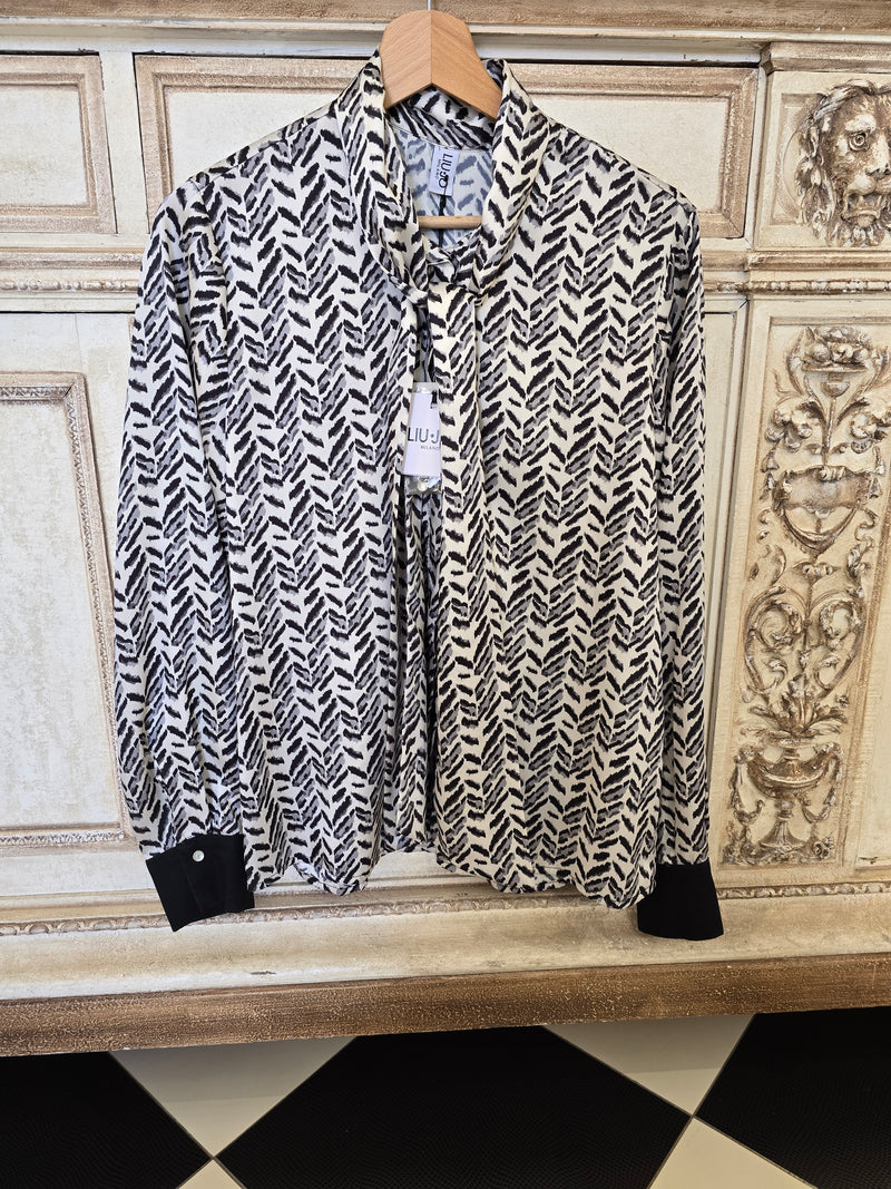 LIU JO Camicia denim foular