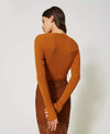 Maglia fitted a costine TWINSET