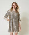 Abito corto in full paillettes