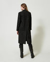 TWIN SET Cappotto bouclé a disegno check