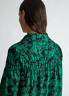 Liu jo blusa fantasia nera e verde