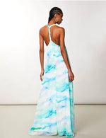 Abito lungo in chiffon Azzurro Patrizia Pepe