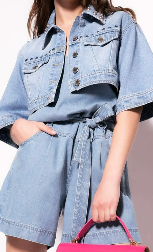 Giacca di jeans - blue denim