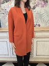 Cappotto Chiarulli arancione Model Pinko