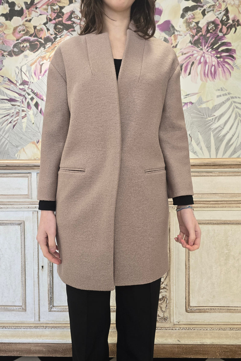 Cappotto Chiarulli beige Model Pinko