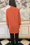 Cappotto Chiarulli arancione Model Pinko