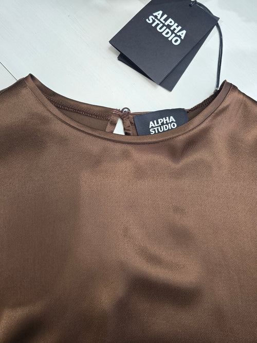 ALPHA STUDIO blusa girocollo