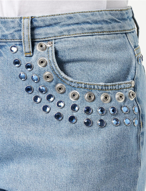 Jeans  Pinko Maddie in denim+strass