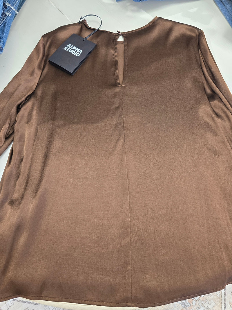 ALPHA STUDIO blusa girocollo
