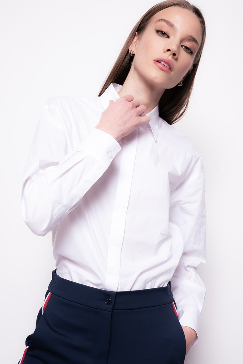 CAMICIA IN POPELINE DI COTONE