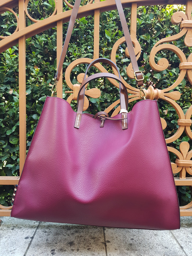 Maxi bag con doppio manico