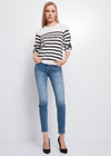 Maglia a righe con lettering