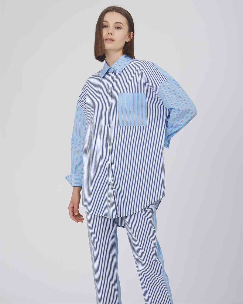 CAMICIA A FANTASIA CON TASCHINO