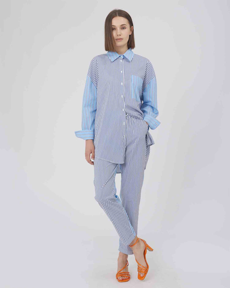 CAMICIA A FANTASIA CON TASCHINO