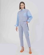 CAMICIA CON FANTASIA A CONTRASTO