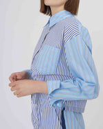 CAMICIA CON FANTASIA A CONTRASTO