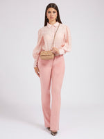 Camicia in chiffon increspato