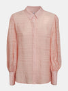 Camicia in chiffon increspato