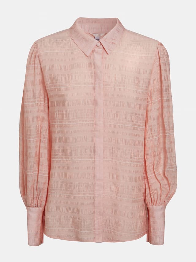 Camicia in chiffon increspato