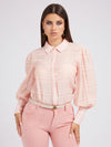 Camicia in chiffon increspato